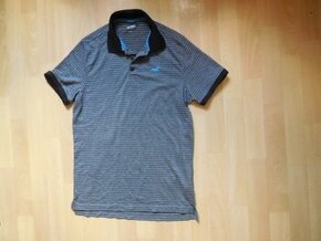 pánské Hollister šedočerné polotričko,ba proužek,kr.ruk, M/L