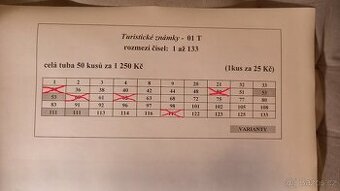 Turistické známky č. 1 - 2635 AKTUALIZACE 31.3.25 - 1