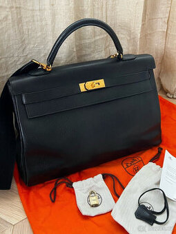 Hermès kabelka Kelly 35 černá