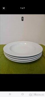 4 mělké + 4 hluboké talíře BANQUET - porcelán
