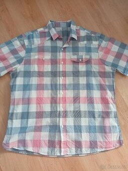 pánská košile F&F, vel. XXL, krátký rukáv, kostka - top stav