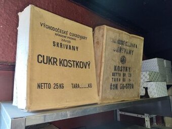 Staré krabice od cukru