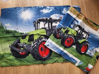 Bavlněné dětské povlečení traktor