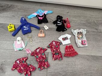 Set oblečení na panenky BARBIE - PUMA a vánoční