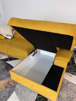 Sedací souprava rozkládací s úložným prostorem EVANGELIN