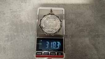 Tolar Marie Terezie přivěšek, stříbro, AG, 31,8g do sbirky