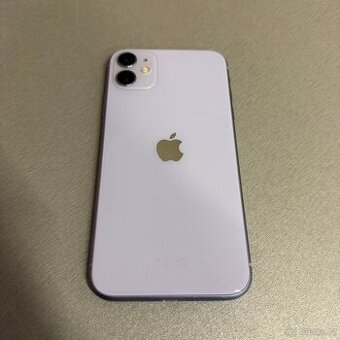 iPhone 11 128GB fialový, 100% baterie, rok záruka