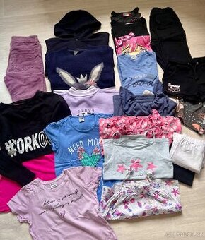 Set 20 ks oblečení holka vel.128-134