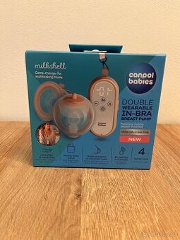 Dvojitá odsávačka mléka do podprsenky značky Canpol Babies