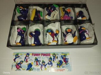 Kinder surprise Funny pingos kompletní sada s bpz