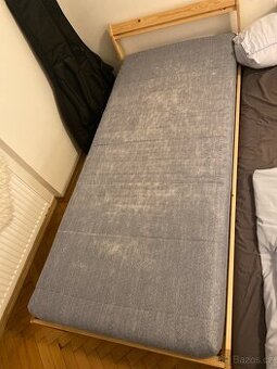 Postel IKEA Neiden, luröy, matrace pěnová Sultan