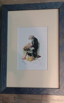 HURVÍNEK A ŠPEJBL.ORIGINÁLNI PODPIS P.SKUPA..