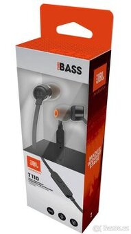 Nová sluchátka JBL T110, černá, zabalena, plná záruka