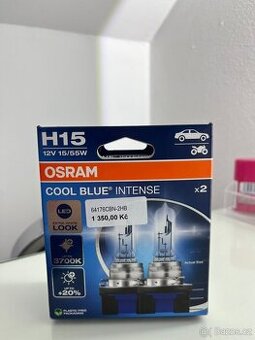 OSRAM H15 Cool Blue Intense – nové, nepoužité