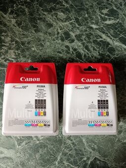 Originální Canon CLI-551 multipack – 2× nové balení (C, M, Y