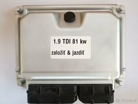 Řídicí jednotky motoru 1.9 TDI 81 kw