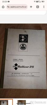 Dílenská příručka Multicar m25