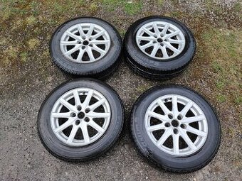 Prodám ALU kola rozteč 5x100 R15 ET 35 s letním pneu 195/65