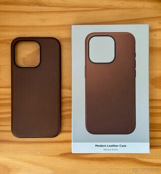 Nomad Modern Leather MagSafe kryt iPhone 15 Pro