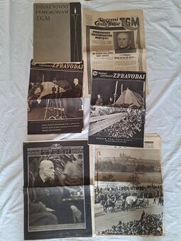 Noviny úmrtí TGM září 1937 - 1