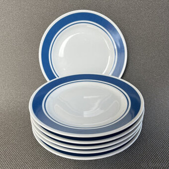 Rosenthal 6x dezertní talíř Modrý lem 17 cm