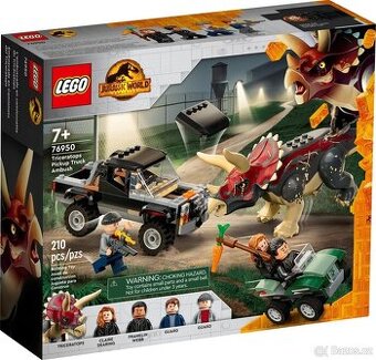 76950 LEGO Jurassic World - Útok triceratopsu na pick-up