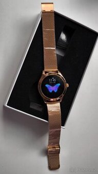 Dámské nádherné chytré hodinky KW10 Rose Gold