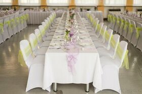 Potahy na židle bílé, svatební, univerzal