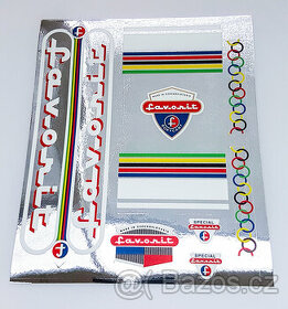 Rámové polepy samolepky Favorit a Eska chromové