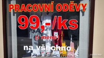 PRACOVNÍ ODĚVY - FINÁLNÍ SLEVY