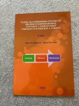 Úloha manažerského účetnictví při řízení hospodárnosti,…