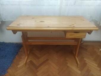 Dětský rostoucí polohovací stůl Julia, masiv borovice