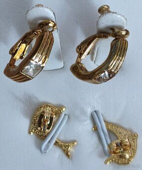 Pozlacené náušnice LOUIS DELON