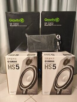 Prodám Yamaha HS5 ( pár ) + Gravity SP3202+AH  SpadEco1