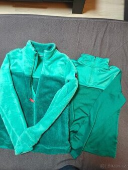 Dívčí funkční triko + fleecová mikina