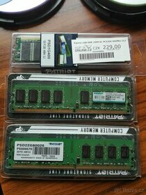 Operační paměti RAM + prázdná DVD a CD ZDARMA