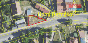 Prodej pozemku k bydlení, 210 m2, Horní Bezděkov, ul. Hlavní