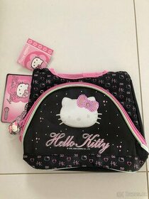 Taška Hello Kitty černo růžová malá - 1