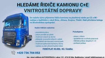 ŘIDIČ KAMIONU /ČESKO, SLOVENSKO
