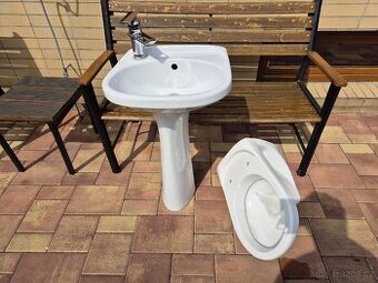 umyvadlo včetně baterie+wc mísa