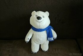 Originál medvídek z Sochi olympiády, 32cm - 1