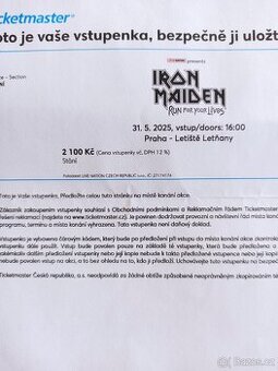 Iron Maiden 31.5.2025 Praha