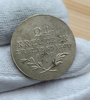 AG 24 Krejcar 1800 A Vzácnější mince RU