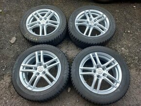 Prodám sadu ALU kol Dezent 205/60R17 zimní