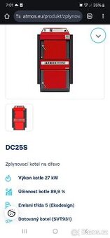 Kotel na dřevo, Atmos DC 25 S