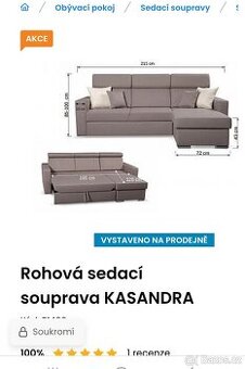 Rohova sedaci souprava kasandra
