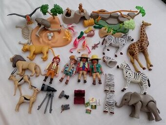 Playmobil Wiltopia savana / zoo SET v dřevěné krabici