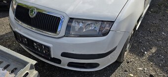 Škoda Fabia 1 kapota, blatníky, nárazník chladiče - 1