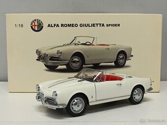 1:18 Autoart Alfa Romeo Giulietta Spider 1300 White 1956