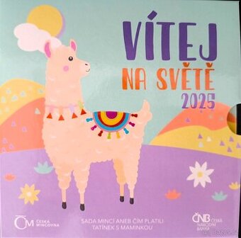 Oficiální sada mincí ČR Vítej na světě 2025